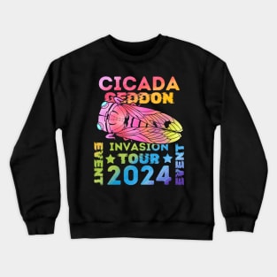 Cicadageddon Invasion Tour 2024 Cicada Event Crewneck Sweatshirt